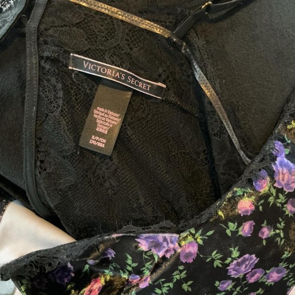 Victoria's Secret Black and Purple Floral Fairy Boho Glam Camisole - Picture 4 of 6